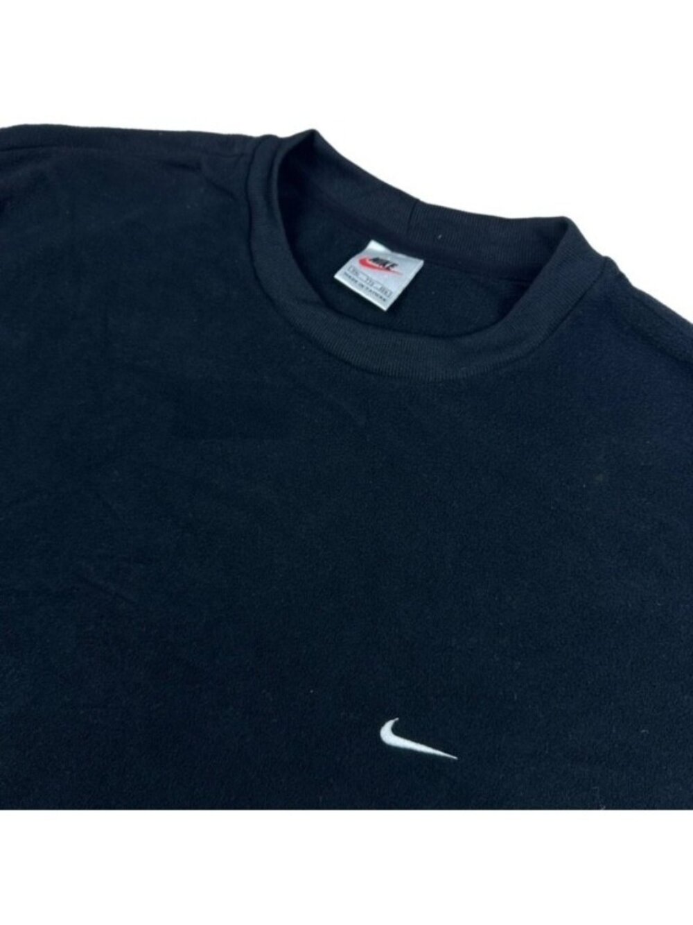 VTG Nike 90's Air Swoosh Men’s Pullover Fleece Sweater L/S Blue • 2XL